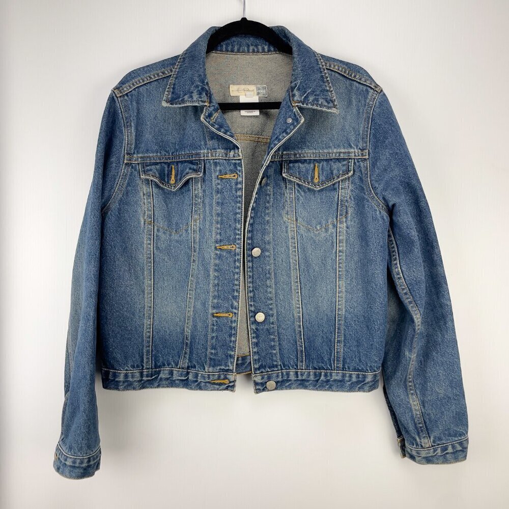 EVAN PICONE Denim Jeans Medium‎ Wash Jacket Size L